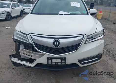 2014 Acura Mdx Technology Package z USA, uszkodzony, nr VIN 5FRYD4H42EB009022